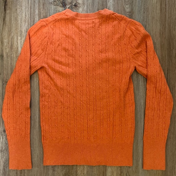Orange Old Navy Cable Knit Sweater - Picture 5 of 6